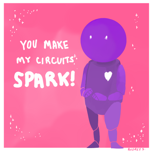 muddyguts: cons-science: some valentines I made for St.Valentine’s Day! Robots. Hope you love 