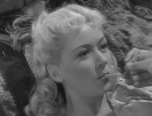 Roughshod (Mark Robson, 1949)
A girl (Gloria Grahame) who walks on the wrong side of the street smokes a post-coital cigarette