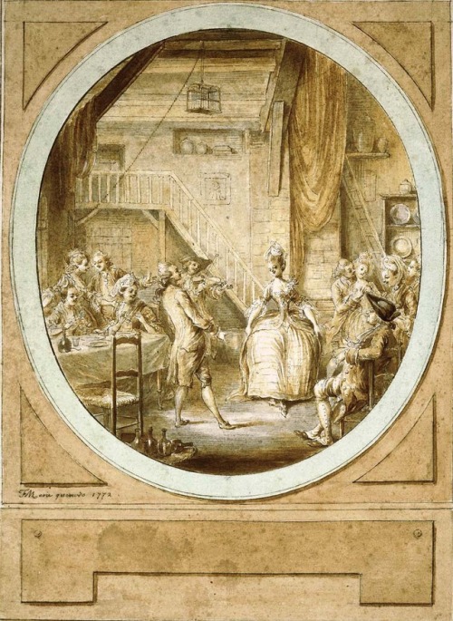 La Danse by François-Marie-Isidore Queverdo, 1772  