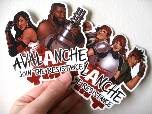 Stickers are in!These are my first stickers and they came out so well! The AVALANCHE stickers measur