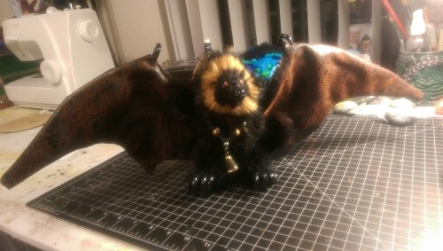 Flying fox design complete. This doll has a modified armature to give it tighter bend degree at the 