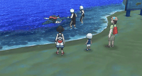 xyzbandit:  theothin:  stars-and-bites:  chasekip:  let them dance  Let them dance for mantine  this isn’t even the best part of this scene she was telling them team skull members are banned from mantine surfing, because they keep trying to dance while