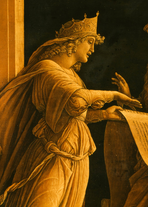 jaded-mandarin:Andrea Mantegna. Detail from A Sibyl and a Prophet, 1490.