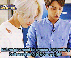 arguing over which bowling ball to choose ^^