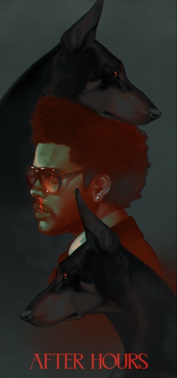 Fan art for The Weeknd after the release of his sick album After Hours 