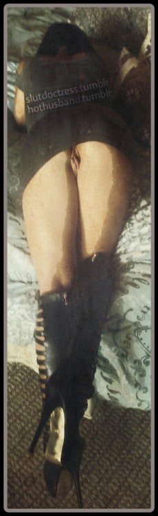 slutdoctress:  My new boots… Photo shoot courtesy of my sexy ass @hothusband… He’s such a good photographer!!! 😍