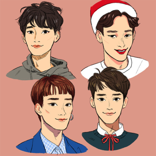 some chen sketches! JONGDAES TIME 2 SHINE ✨