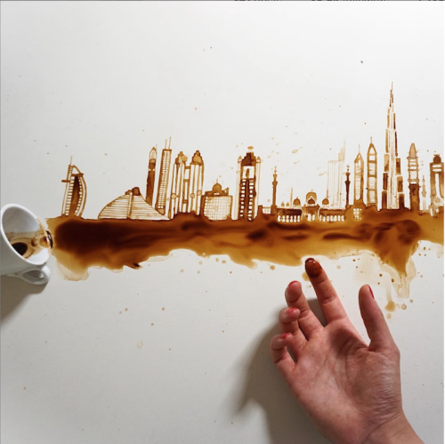 thecreatorsproject: Internet artist turns coffee into watercolors 