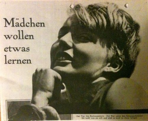 &ldquo;Mädchen wollen etwas lernen&rdquo; &hellip; girls want to learn. Karla Grosch as a role model