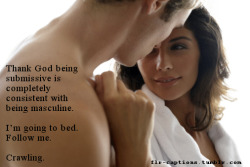 flr-captions: Thank God being submissive