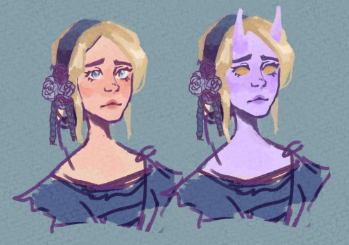 concept for a noblewoman who is secretly a teifling
