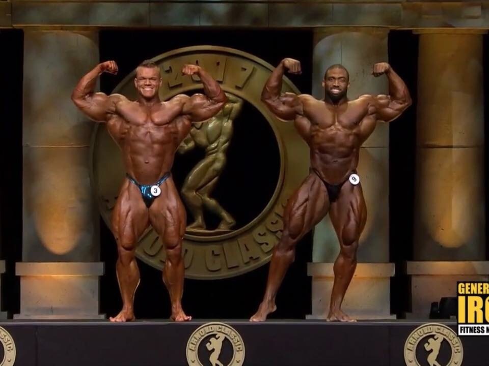 Dallas McCarver and Cedric McMillian - Prejudging for the Arnold 2017 Open.