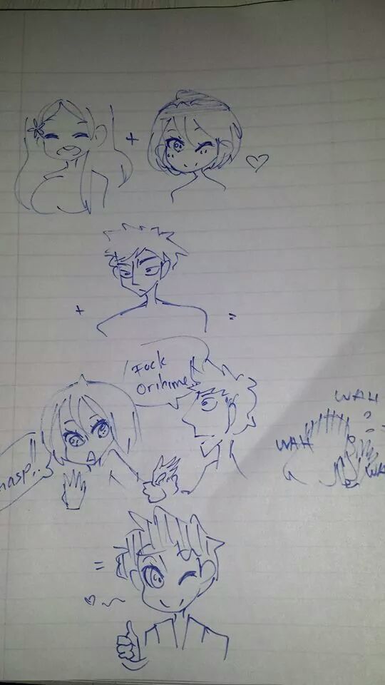 ienjoypussycats:  So my friend told me I should draw what Orihime, Rukia and Ichigo