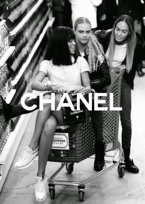 n1rvana:Rihanna x Cara Delevine x Joan Smalls by Karl Lagerfeld