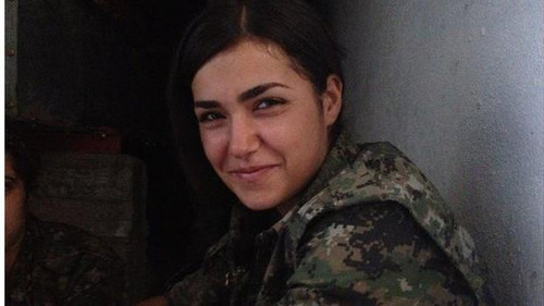 Kurdish female fighter's death