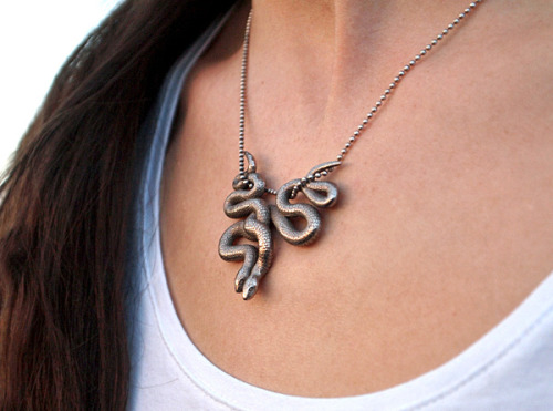 Porn ianbrooks:  Embraced Snake Pendant by Michael photos