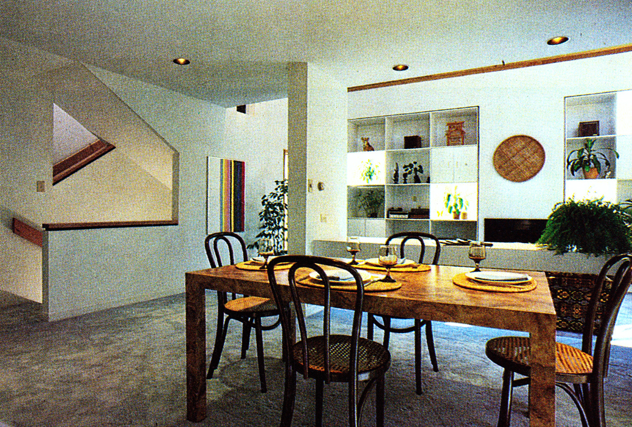 80's modern dining room