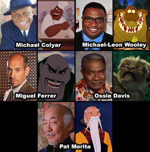 mixed-apocalyptic: disneyforprincesses:  Actors of color and the Disney characters they have played.  A remake of this (x) post, featuring new and previously overlooked actors.  I love that many of the actors of colors actually voiced characters of color