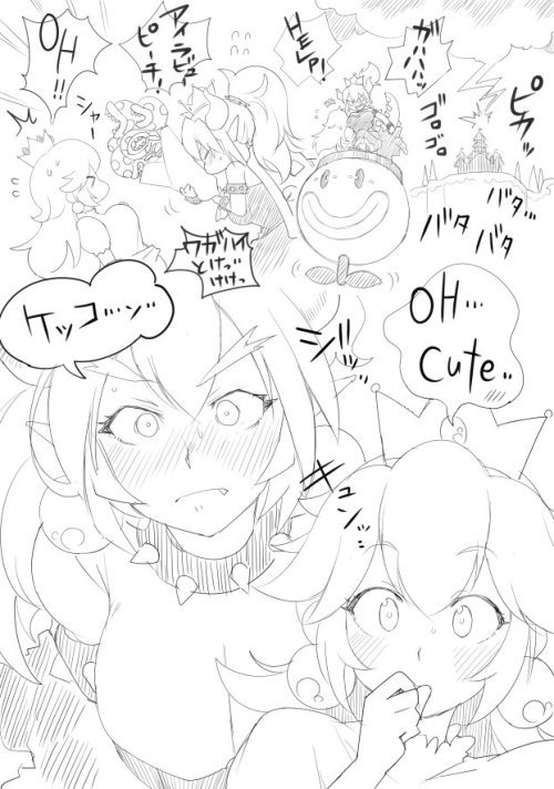 oreizm: &ldquo;いつもどおりピーチ姫をさらって求婚するクッパ姫 https://t.co/ikRgC0w8oI&rdquo;