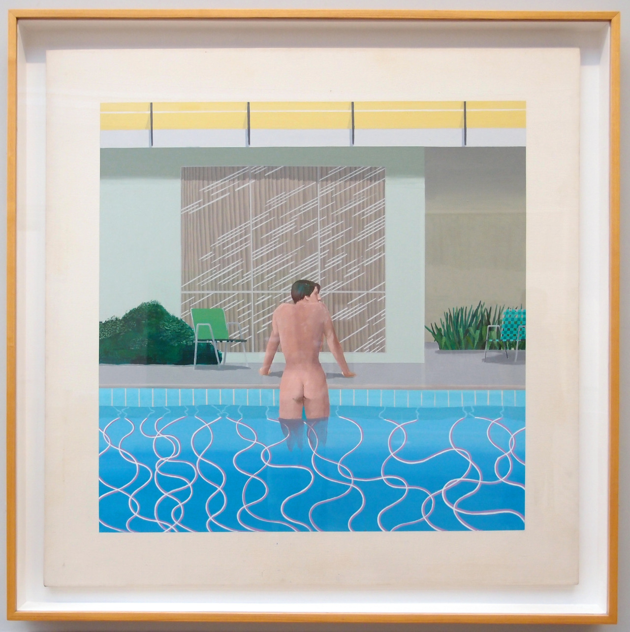 david hockney painting his pool