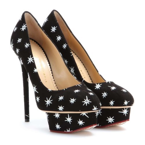 High Heels Blog Josie embellished suede platform pumps via Tumblr