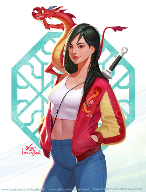 princessesfanarts:Fa Mulan by inhyuklee