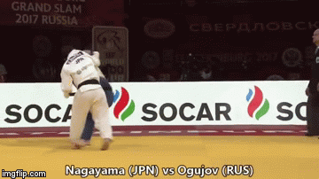 juji-gatame:  Just look at this escape from Ippon-seoi-nage!