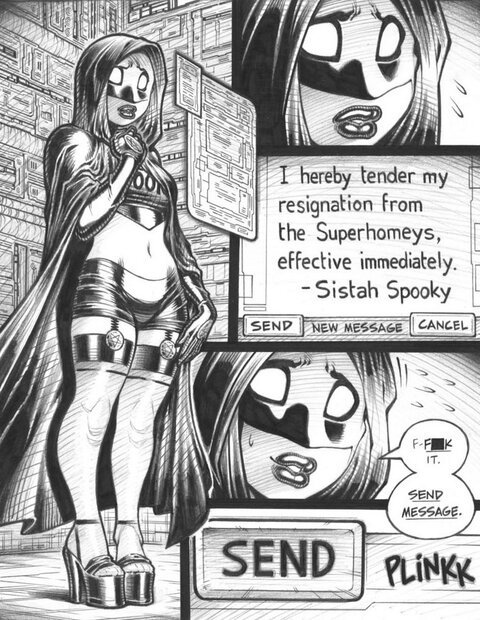 comicbookwomen:Sistah Spooky from Empowered vol.8, by Adam Warren