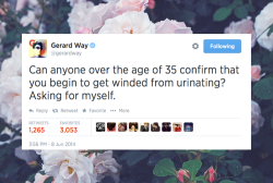 hbbits:  Some of my fave Gerard Way tweets