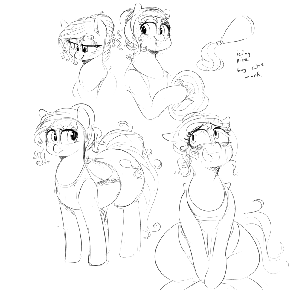 First time drawing in a while, decided to work on a potential OCShe’s a fancy pastry