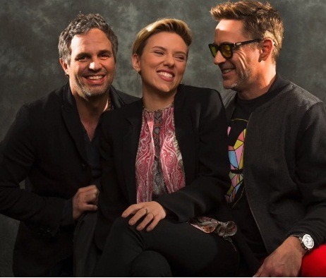 ruffchina - Mark Ruffalo, Scarlett Johansson and RDJ.Shot by...