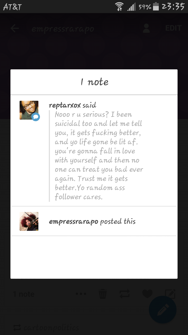 Thanks @reptarxox but im 31 years old. I have been hearing it gets better my whole
