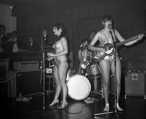 professorssite:The Ladybirds, a topless band from the ate 1960′s & early 70′s.  