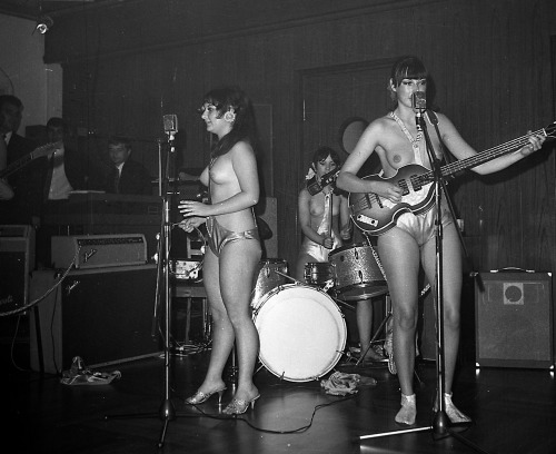 professorssite:The Ladybirds, a topless band adult photos