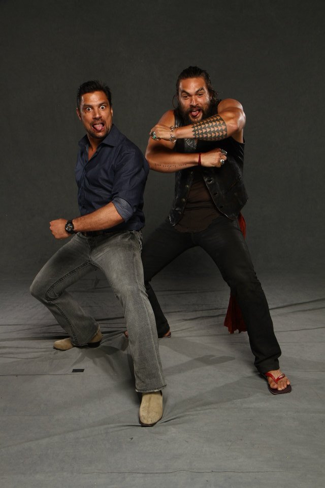 satedanbadass:  Jason Momoa and Manu Bennett at Florida Super Con