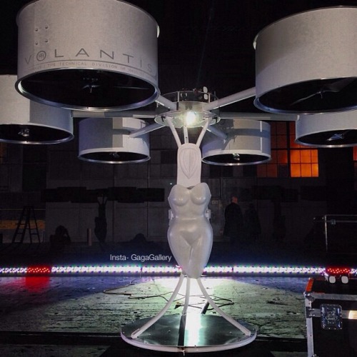 ladyxgaga:  First photos of Gaga’s Volantis, the world’s first flying dress. 
