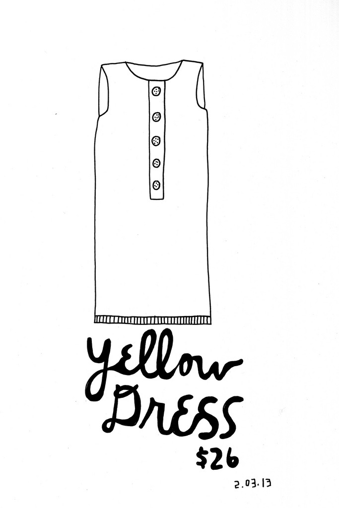 Daily Purchase Drawing for 02.03.12
Super Yellow. Picked up at Red Fox Vintage.