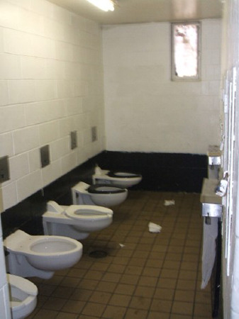 uninhibitedpervs:  Stalls with no walls.. In my fraternity and in the army, toilets