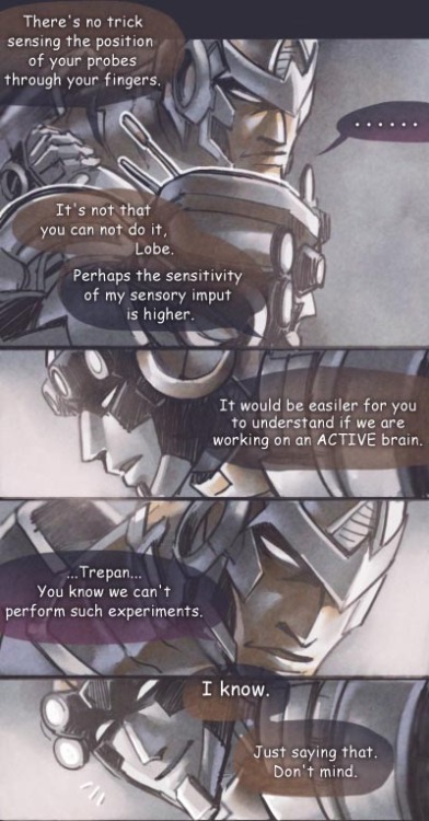 koch43:   Overlord and Trepan. Maybe SLASH.  Thanks for sweet Eabevella for the English transion <3<3<3 PS:There are also a Chinese version. I post both of them on my DA, too. →English ver. here →Chinese ver. here