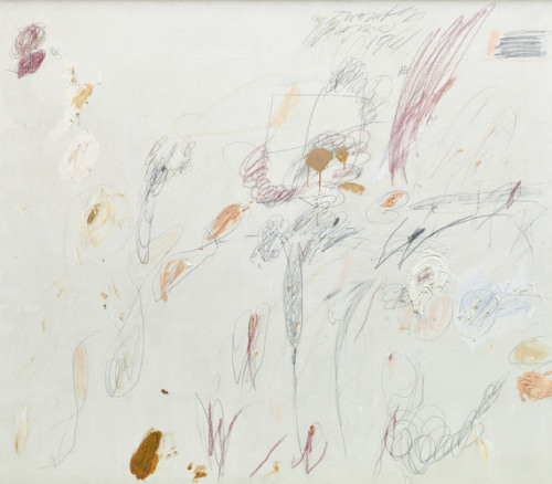 guggenheim-art: Untitled by Cy Twombly, 1961, Guggenheim Museum Solomon R. Guggenheim Foundation Han