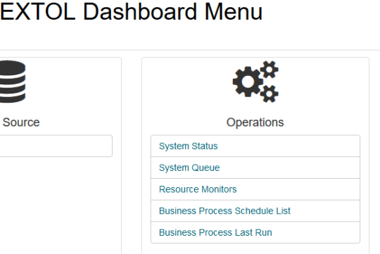 EXTOL Cleo Dashboard