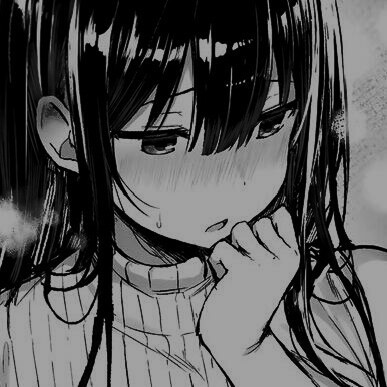 Anime Pfp Black And White : Spooky Black And White Anime Girl Face
