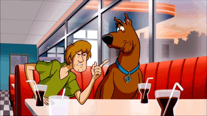 cheevesdinkley:         scooby-doo! wrestlemania mystery + the burger binge (gif