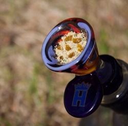 selfprescribedstoner:  kief covered wax bowls 