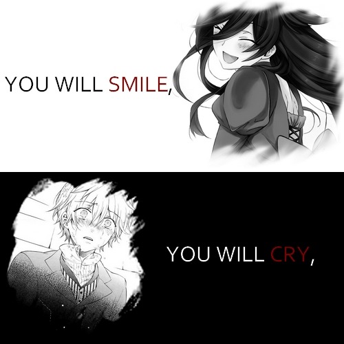 pandora-hearts-lovers:Life is like a trip. During this trip you will smile, you will cry, you will s