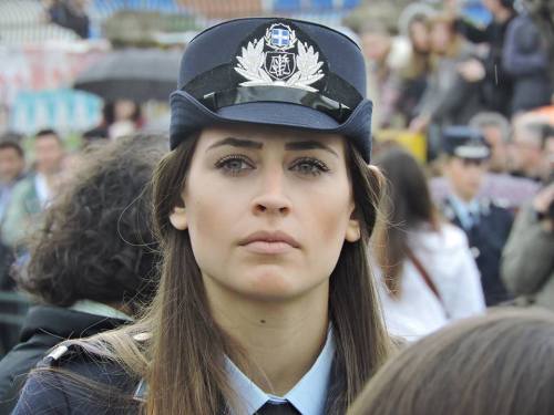 Beautiful Greek Policewomen in Crete