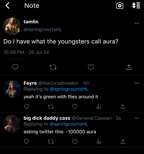 ACOTAR CHARACTERS USING TWITTER