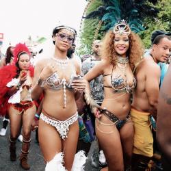 kravemychocolatekurves:  tchalisew:  cosmic-noir:chrissongzzz:  Rihanna attending Crop Over in Barbados in 2011, 2013 and 2015    Okay but I’m just seeing Rih Rih triplets *heart eyes*  God this was confusing  I got scared for a min