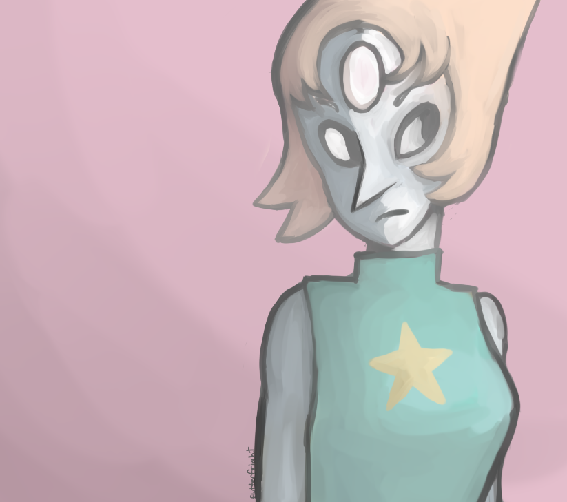 flutterfright:  Steven Universe 30 Day Art MemeDay 3- Draw Pearl  I haven’t had