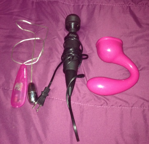 sexyphina: SOME of mine & Daddy’s toys! There’s still stuff at my house that didn’t get organize